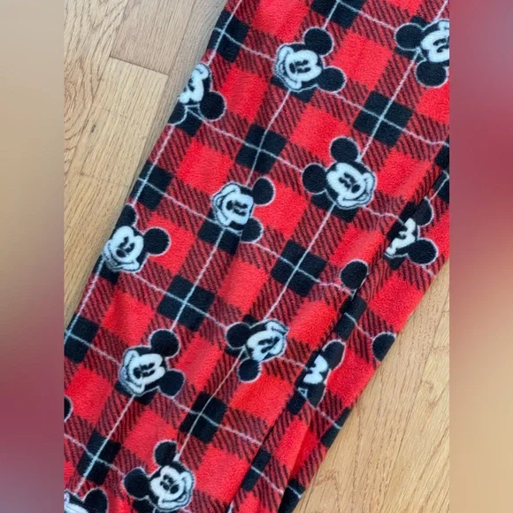 🆕Disney Mickey Mouse super‎ soft polyester fleece NWT ladies XL pajama pants - Picture 5 of 9